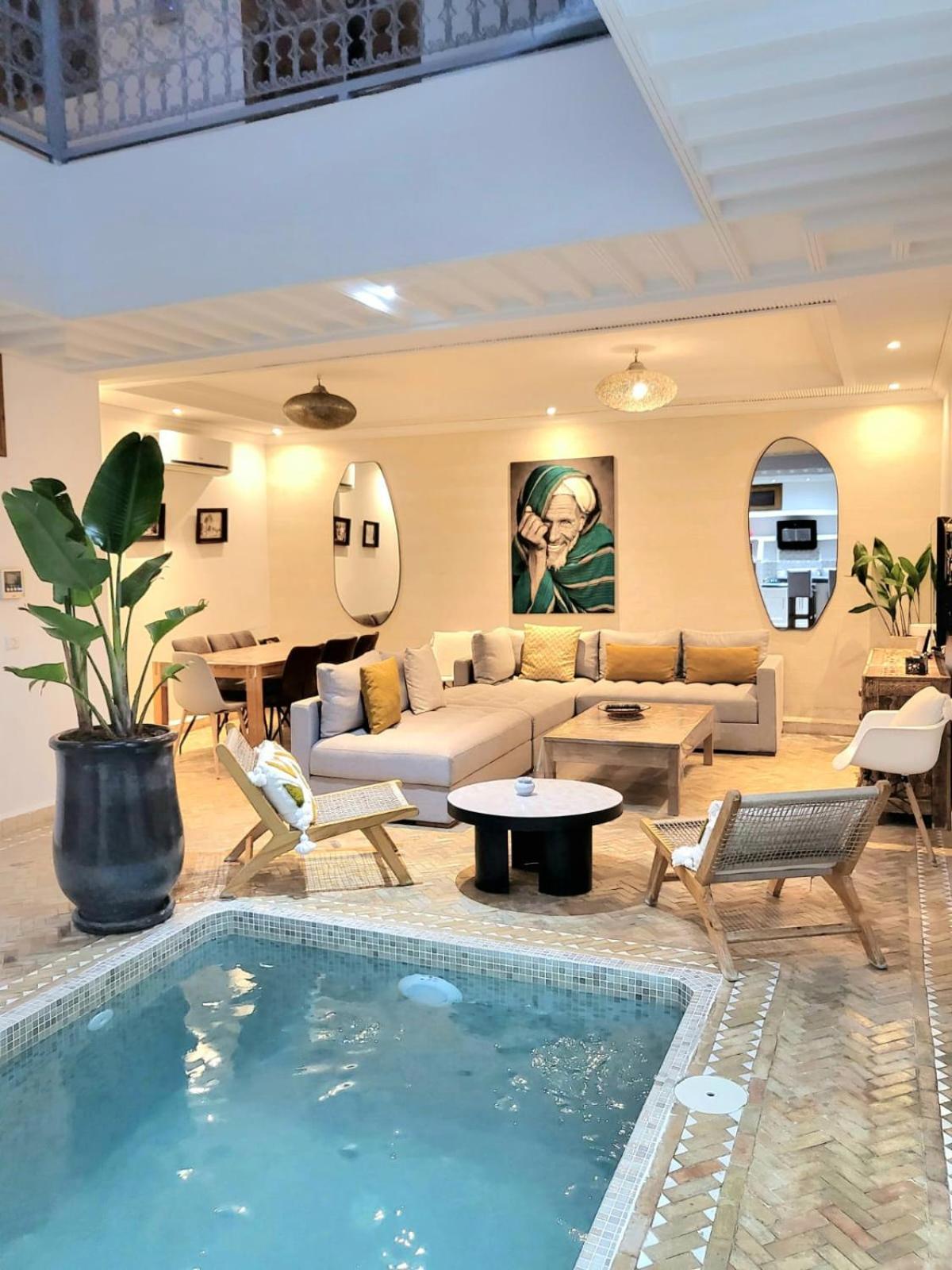 Riad Melilo Avec Piscine Chauffee Marrakesh Extérieur photo